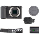 Sony ZV-E10 II Mirrorless Camera with Mini Flash Kit (Black)