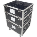 ProX TruckPax 5-Tier Wheeled Utility Flight Case with Dividers (2-Pack)