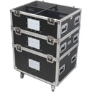 ProX TruckPax 5-Tier Wheeled Utility Flight Case with Dividers (2-Pack)