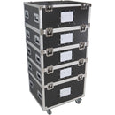 ProX TruckPax 5-Tier Wheeled Utility Flight Case with Dividers (2-Pack)