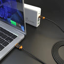 j5create 100W USB-C Charge & Sync Cable (9.8', Black/Orange)