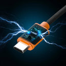 j5create 100W USB-C Charge & Sync Cable (9.8', Black/Orange)