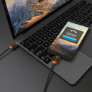 j5create 100W USB-C Charge & Sync Cable (9.8', Black/Orange)