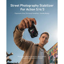 TELESIN Plastic Street Photography Grip for DJI Action 3/4/5 Pro with S6-FMS-13-TDJ Cage
