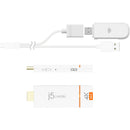 j5create ScreenCast 4K Max Wireless Display Adapter (White)