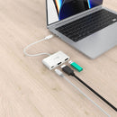 j5create Eco-Friendly USB-C to HDMI & USB-A with Power Delivery (White)