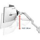 Ergotron HX Wall Monitor Arm with VHD Pivot for Extreme-Depth Curved Screens (White)