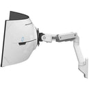 Ergotron HX Wall Monitor Arm with VHD Pivot for Extreme-Depth Curved Screens (White)