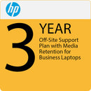 HP 3-Year Off-Site Support Plan with Media Retention for Business Laptops