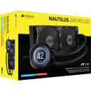 CORSAIR NAUTILUS RS LCD 240mm AIO Liquid CPU Cooler (Black)