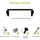 IOGEAR GRWV3U Deep Vertical Wall Mount Server Rack (3 RU, 19")
