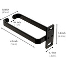 IOGEAR GRCMH45 Cable Management Ring (1 RU, 3.9 x 1.8", 5-Pack)