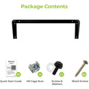 IOGEAR GRWV1U Deep Vertical Wall Mount Server Rack (1 RU, 19")