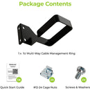 IOGEAR GRMVCH Multi-Way Cable Management Ring (1.5 RU)