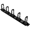 IOGEAR GRACMH Cable Management Organizer with Cable Passthrough (1 RU, 19")