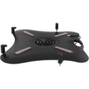 CTA Digital Desk Mount with USB Ports and Built-In Cooling Fan for 7 to 15" Laptops