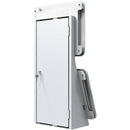 CTA Digital Dual Security Enclosure Desk Mount with Storage Compartment (Acrylic White)