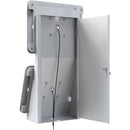 CTA Digital Dual Security Enclosure Desk Mount with Storage Compartment (Acrylic White)
