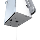 CTA Digital Dual Security Enclosure Desk Mount with Storage Compartment (Acrylic White)