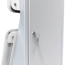 CTA Digital Dual Security Enclosure Desk Mount with Storage Compartment (Acrylic White)