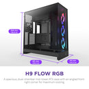 NZXT H9 Flow RGB Mid-Tower Case (Black)