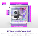 NZXT H9 Flow RGB Mid-Tower Case (White)
