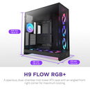 NZXT H9 Flow RGB+ Mid-Tower Case (Black)