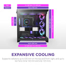 NZXT H9 Flow RGB+ Mid-Tower Case (Black)