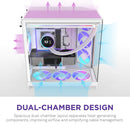 NZXT H9 Flow RGB+ Mid-Tower Case (White)