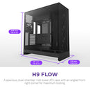 NZXT H9 Flow Mid-Tower Case (Black)