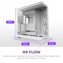 NZXT H9 Flow Mid-Tower Case (White)