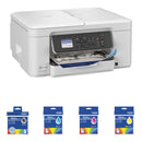 Brother MFC-J1365DW INKvestment All-in-One Color Inkjet Printer with LC501XL High-Yield Ink Cartridges Kit