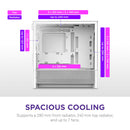 NZXT H3 Flow Micro-ATX Tower Case (White)
