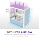 NZXT H3 Flow Micro-ATX Tower Case (White)