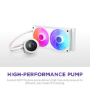 NZXT Kraken Plus 240 RGB AIO Liquid CPU Cooler (White)
