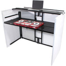 ProX DJ Facade Table Workstation with TV Bracket Mount