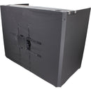 ProX DJ Facade Table Workstation with TV Bracket Mount