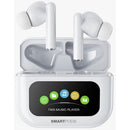 Samvix SmartPods Wireless EarPods with 64GB Kosher MP3 Player (White, No SD Slot)