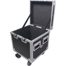 ProX Heavy-Duty Road Case with 4" Caster Wheels