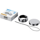JJC Square Lens Hood for FUJIFILM X half (Silver)
