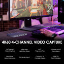 CineTreak CT-4 4K 4-Channel HDMI to USB Capture Device