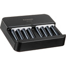 Panasonic eneloop pro Rechargeable Ni-MH Batteries with Charger (8 AAA Batteries)