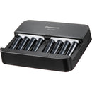 Panasonic eneloop pro Rechargeable Ni-MH Batteries with Charger (8 AAA Batteries)