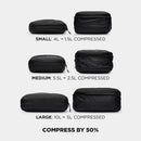 Nomatic Set of 3 Compression Packing Cubes (Black, Small/Medium/Large)