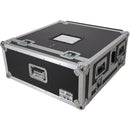 ProX Flight Case with Doghouse Compartment and Caster Wheels for Allen & Heath QU6