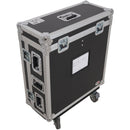 ProX Flight Case with Doghouse Compartment and Caster Wheels for Allen & Heath QU6