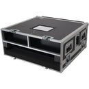 ProX Flight Case with Doghouse Compartment and Caster Wheels for Allen & Heath QU6