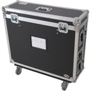 ProX Flight Case with Doghouse Compartment and Caster Wheels for Allen & Heath QU7