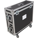 ProX Flight Case with Doghouse Compartment and Caster Wheels for Allen & Heath QU7