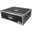ProX Flight Case with Doghouse Compartment and Caster Wheels for Allen & Heath QU7